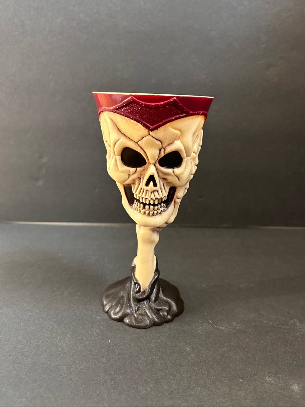 Vintage Halloween Skeleton and Hand Plastic Bone Cup💀
